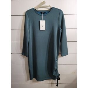 Mohito Green Sweater Dress Womens Large Mini Long Sleeve Shift NWT